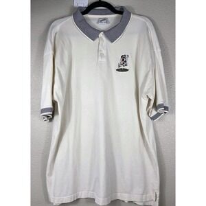 Warner Bros Taz Polo Shirt XL Vintage 90s Looney Tunes Tasmanian Devil Embroider